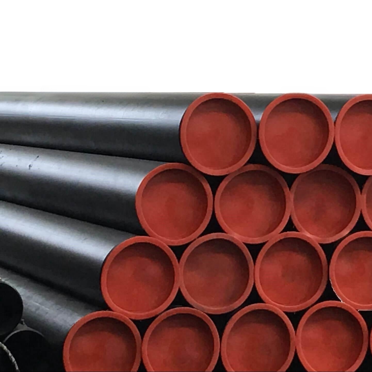 Grande capacité de chargement de tube en acier enduit de plastique de mur épais pour la décoration